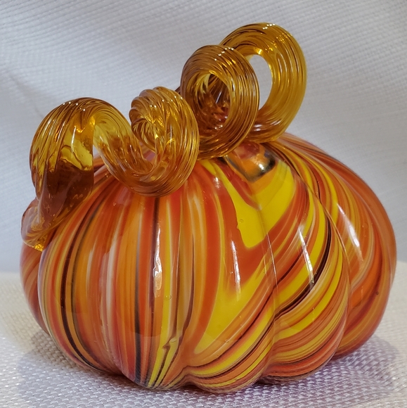 Other - Blown Glass Fall Pumpkin